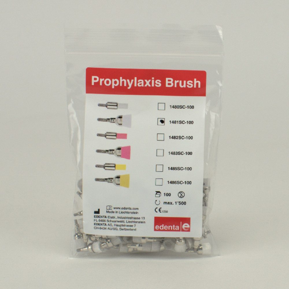Prophy Bürste SC 1481 weiss Topf Gr.100St