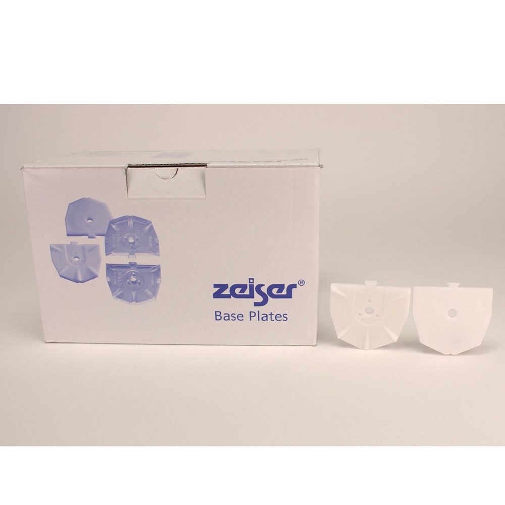 zeiser Sockelplatte klein weiss 100St