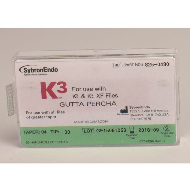 K3 Guttapercha Taper .04 30 50St