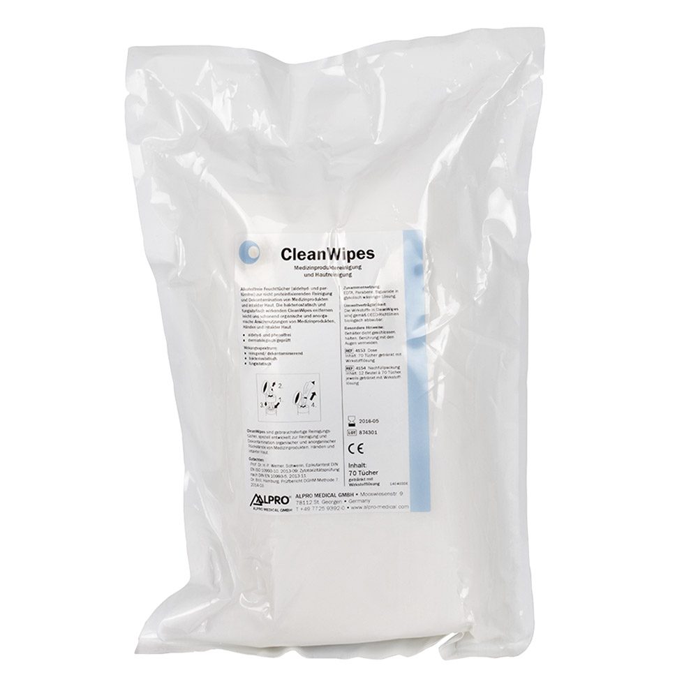 Clean Wipes Tücher, 12 x 70 Stück Nachfüllpackung