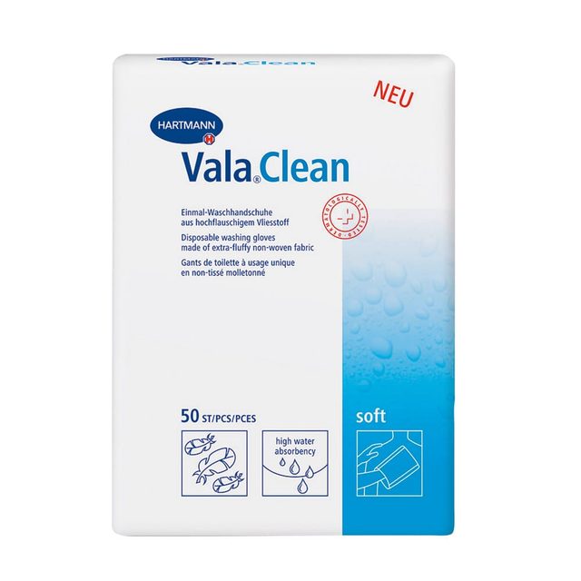 Valaclean soft Einmal-Waschhandsch. 50St