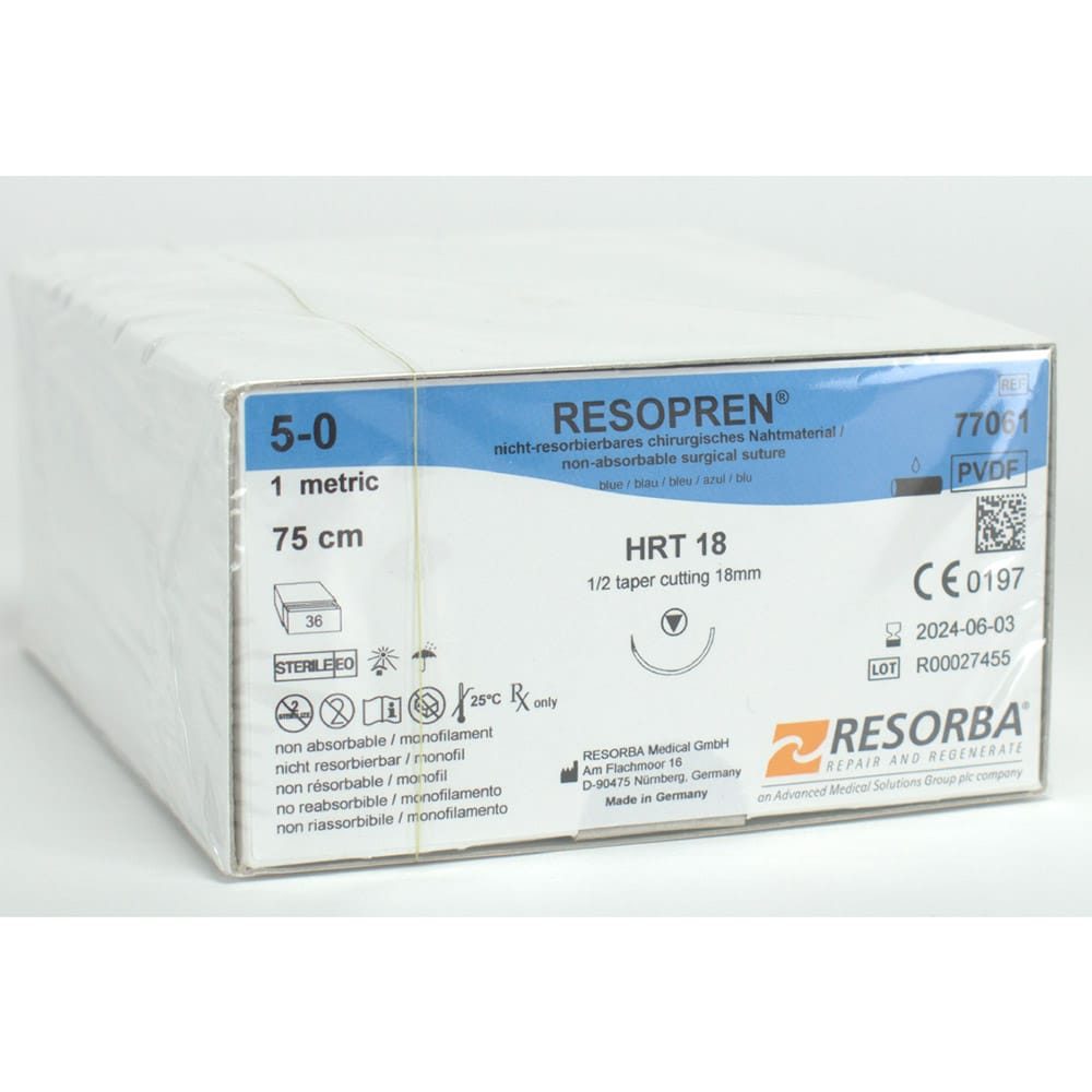 Resopren Monofil blau 5/0 HRT18 3Dtz