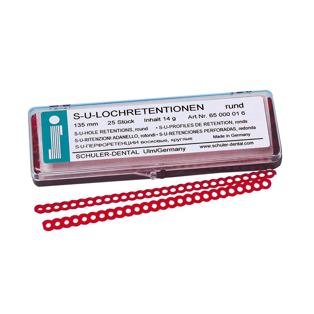 Lochretentionen oval, 25 Stück