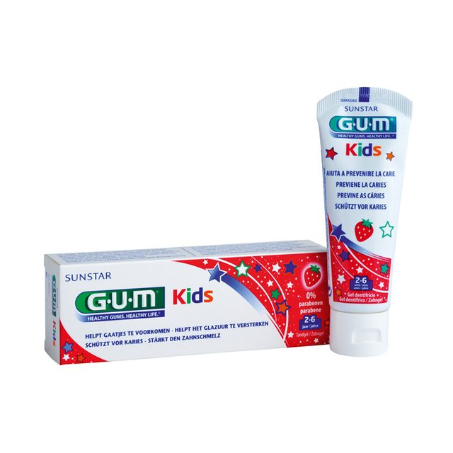 GUM Kids Zahngel Erdbeere 3+  50ml