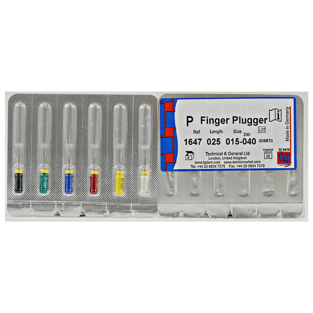 tg Finger Plugger 25mm Size 15-40 6pcs