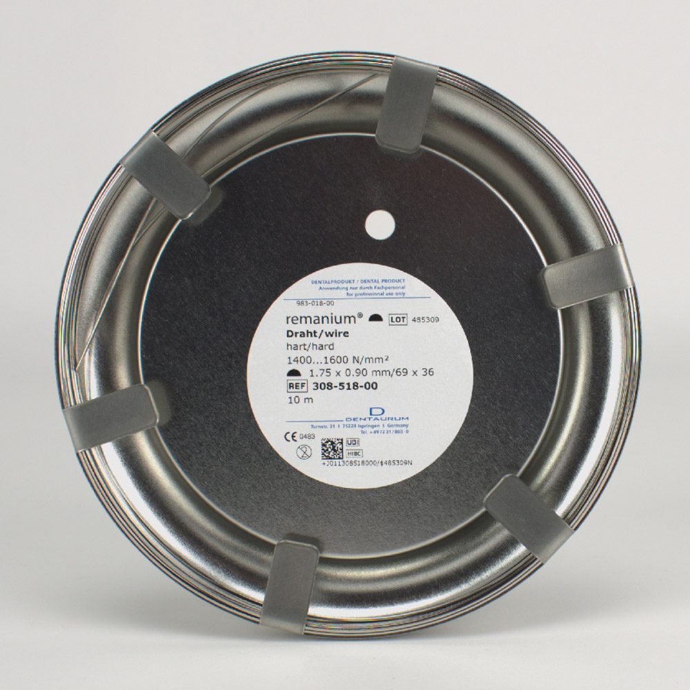 Remanium Draht hart 1,75x0,875mm Rl