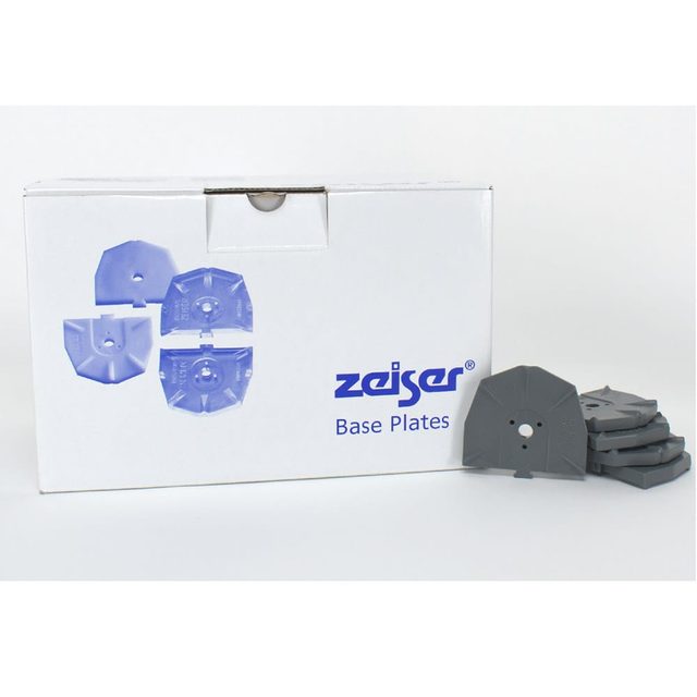 zeiser Sockelplatte klein grau  100St
