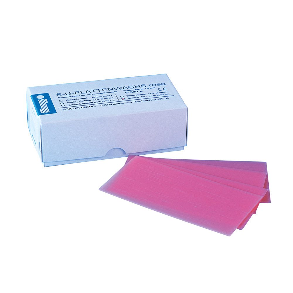 Plattenwachs rosa stand.-elast. 500g