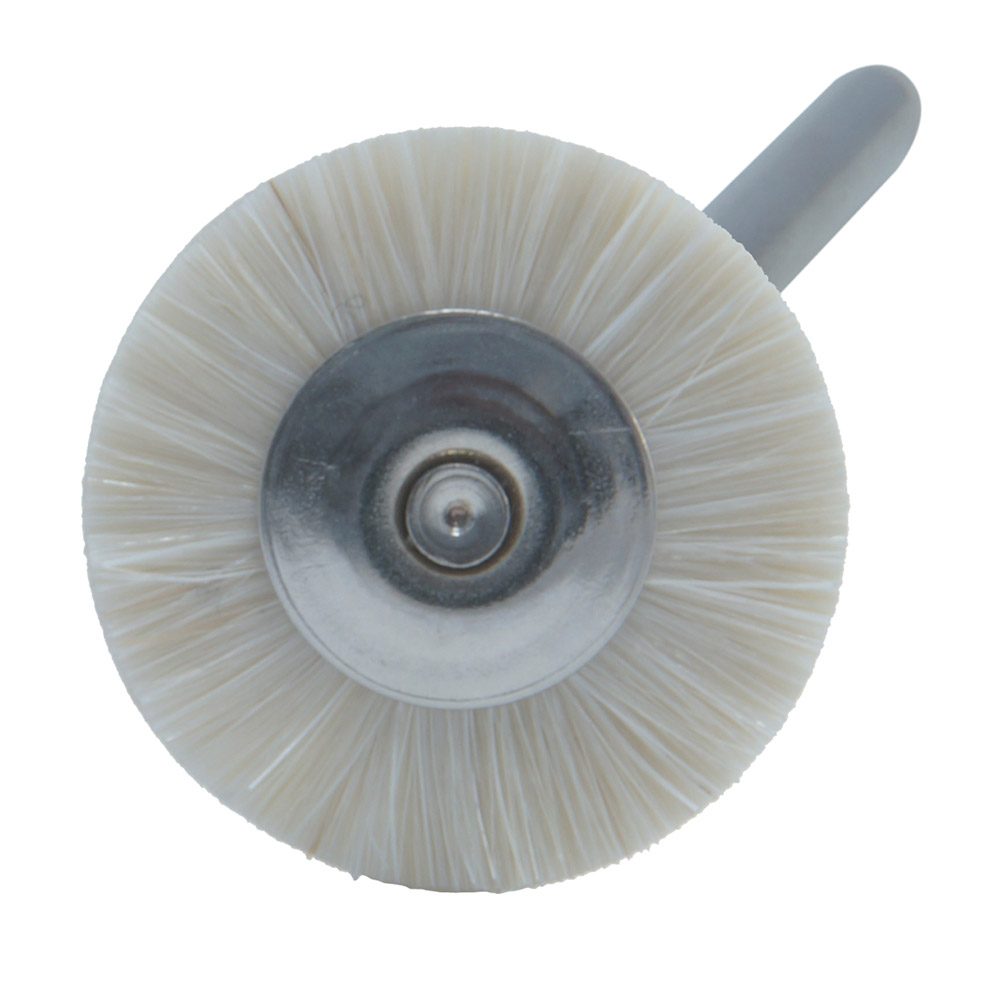 Mini-Bürst.Ziegenh. 19mm weiss  12St