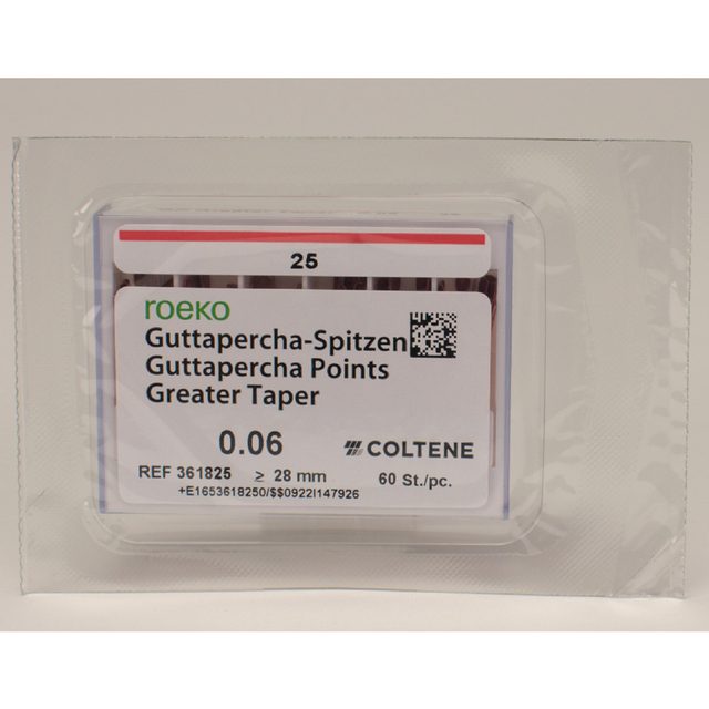 Guttaperchasp. Greater Taper 6/25 Pa