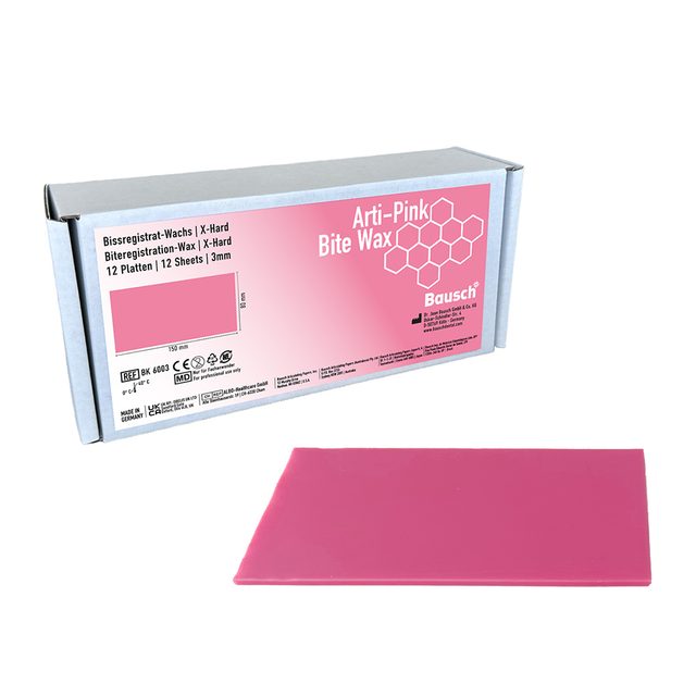Arti-Pink Bite Wax pink 80x150x3mm 12St