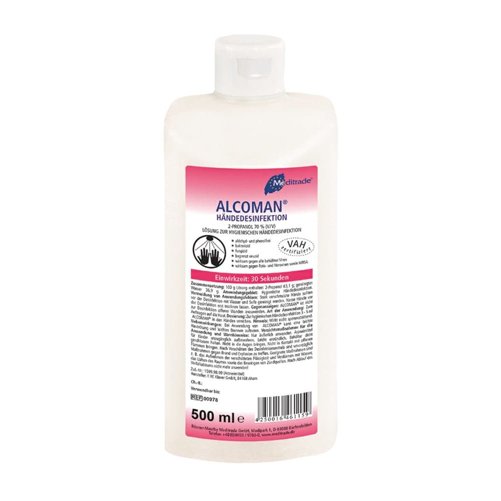 Alcoman+ Händedesinfektion 500ml