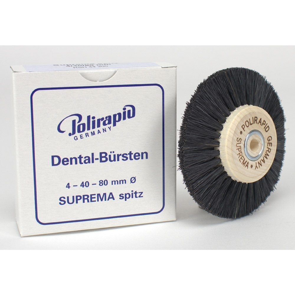 Polierbü.SUPREMA spitz HK 4/D.40/80mm St