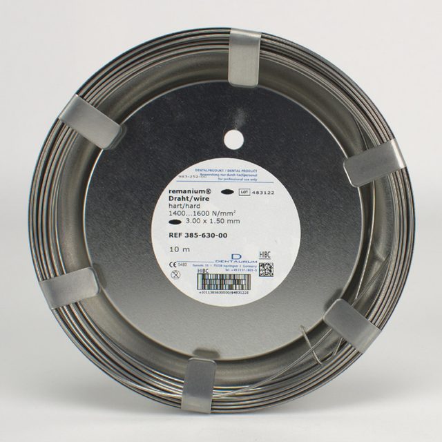 Remanium Draht hart 3,00x1,50mm Rl