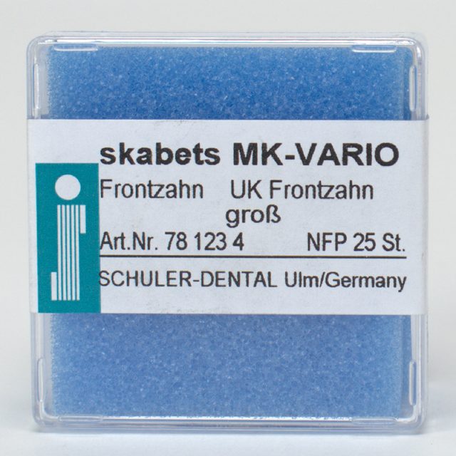 MK-Vario Wachsfertigteil UK Frontzahn groß, 25 Stück