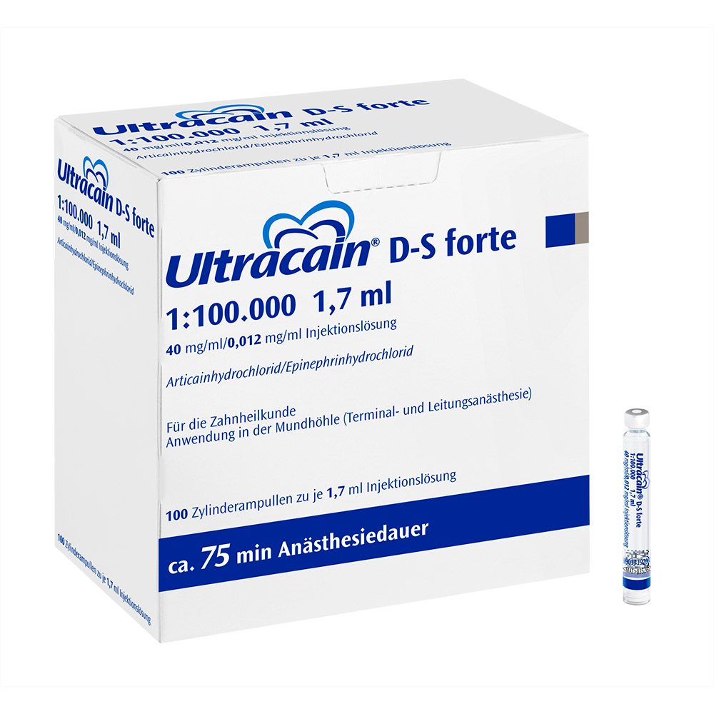 Ultracain D-S Forte Zyl.Amp. 100x1,7ml