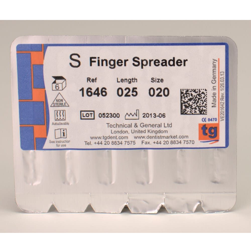 tg Finger Spreader 25mm Size 020 6pcs