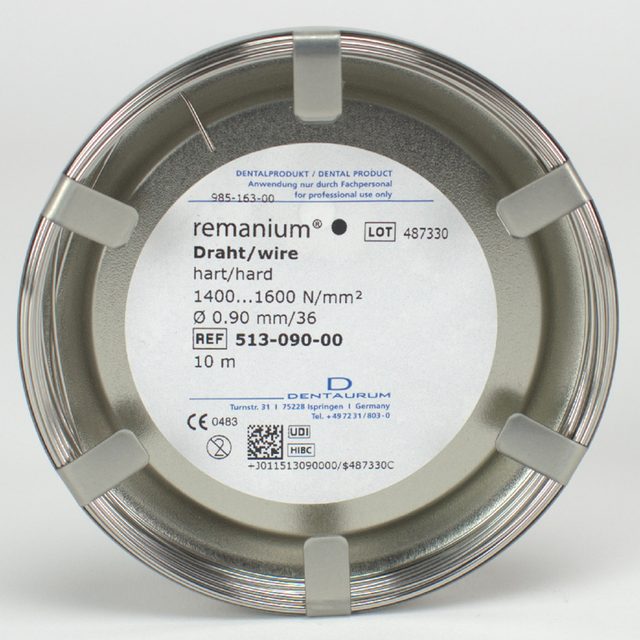 Remanium Draht hart 0,90mm 10mtr