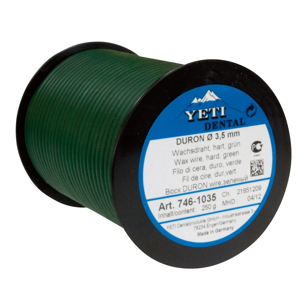 Duron Wachsdraht hart grün 2 mm, 250 g