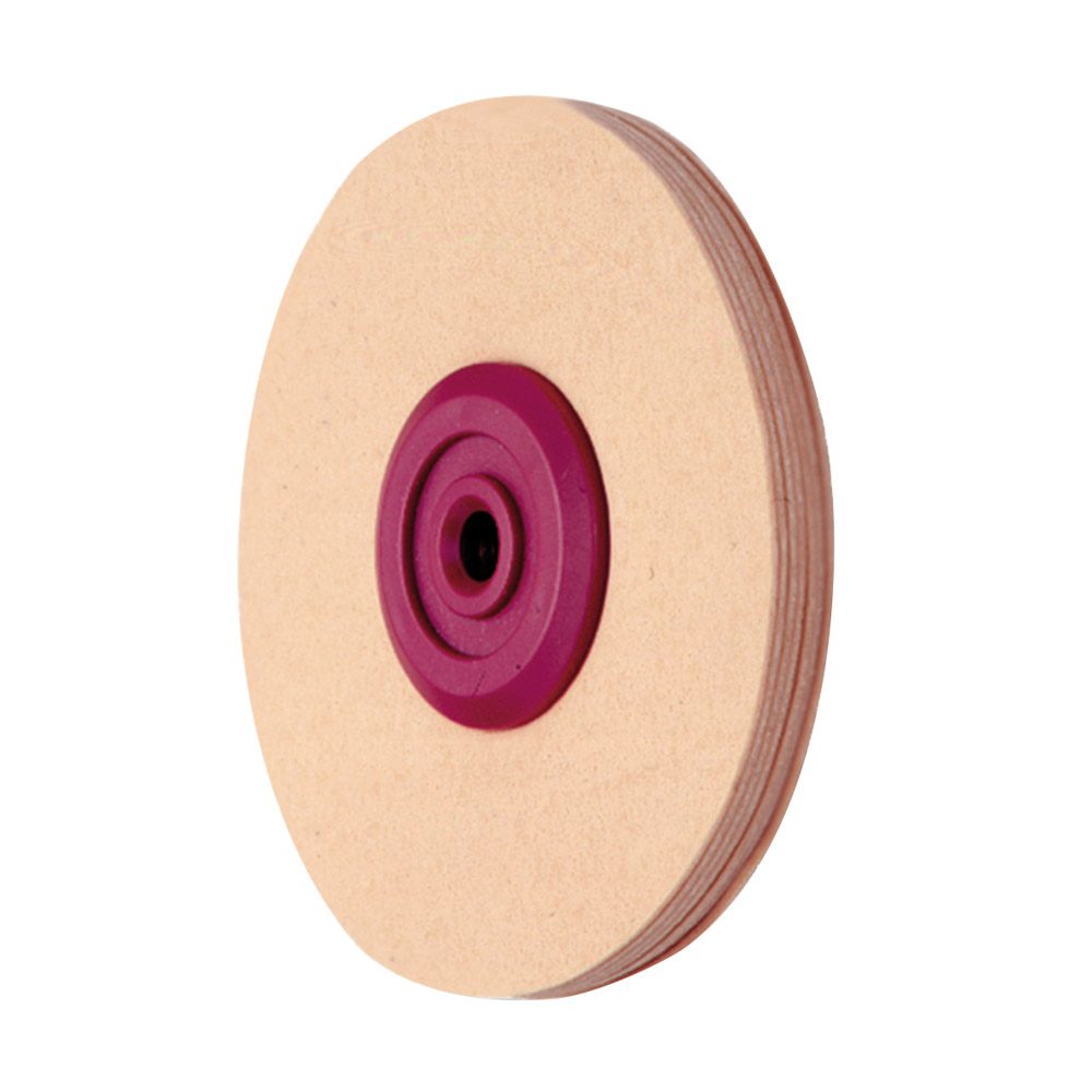 Soft-Leder-Schwabbel Kunststoffkern 100 mm, Stück