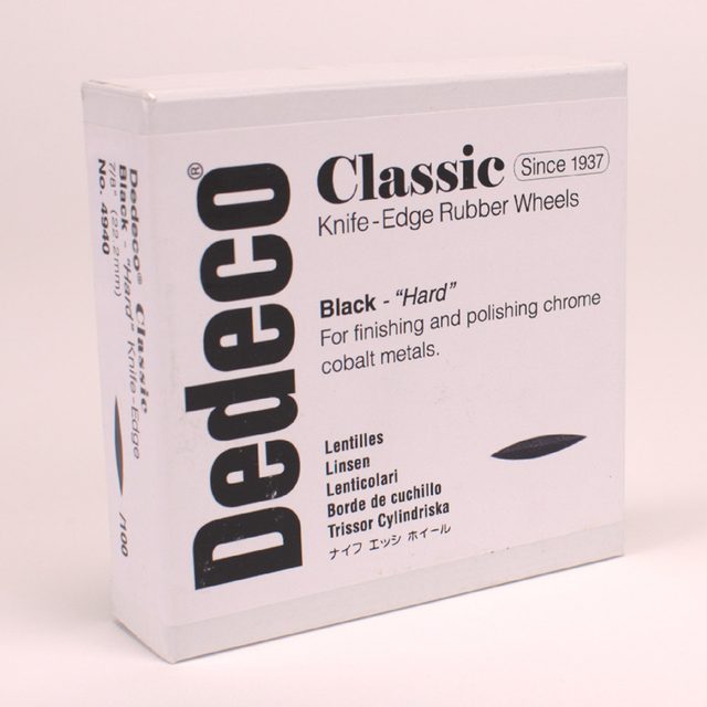 Dedeco Gummipol. Linse schw.22mm Pa