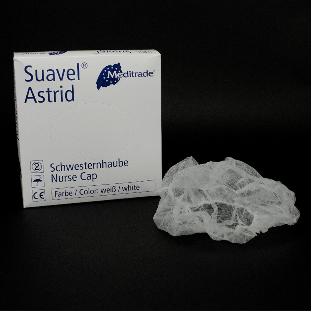 OP-Haube Bouffant weiß, 100 Stück