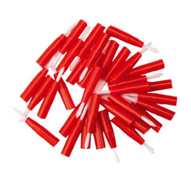 Monoart Pinseleins. fein rot/weiss 100St