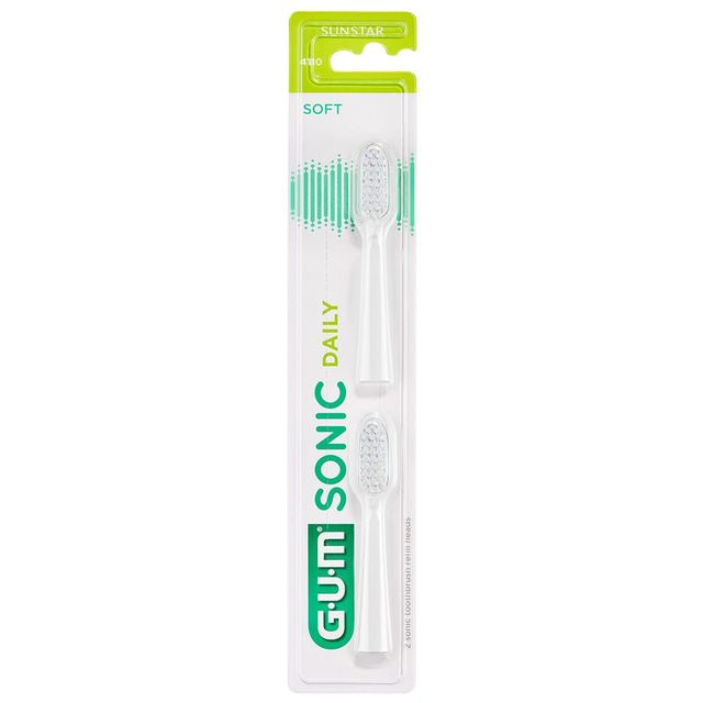 Gum SONIC Daily Ersatzbürste weiss 2St