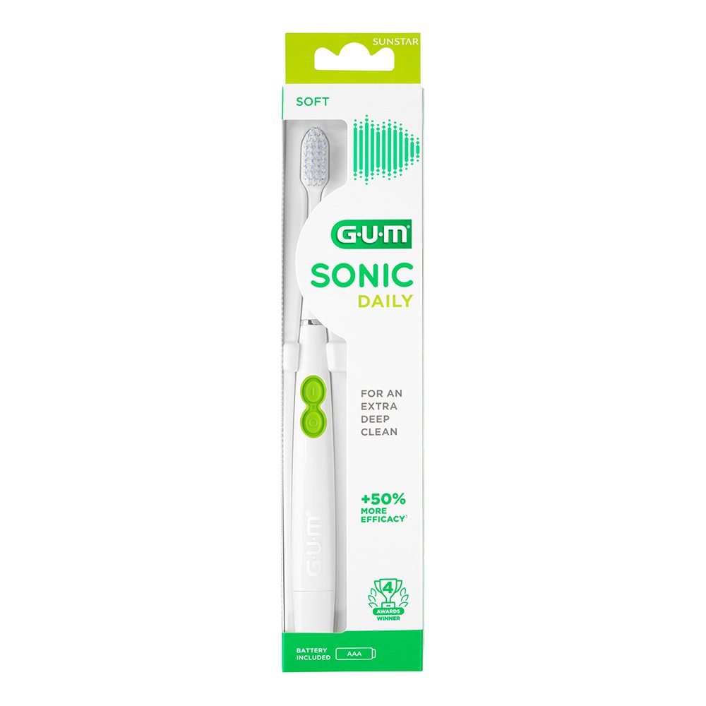 Gum SONIC Daily Zahnbürste weiss  St