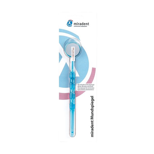 Mundspiegel Miradent blau-transparent, Stück