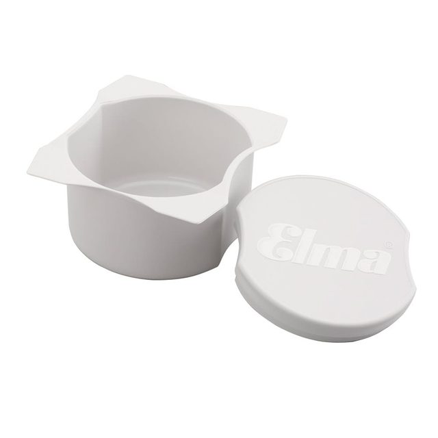 Reinigungsbecher m. Deckel weiss St