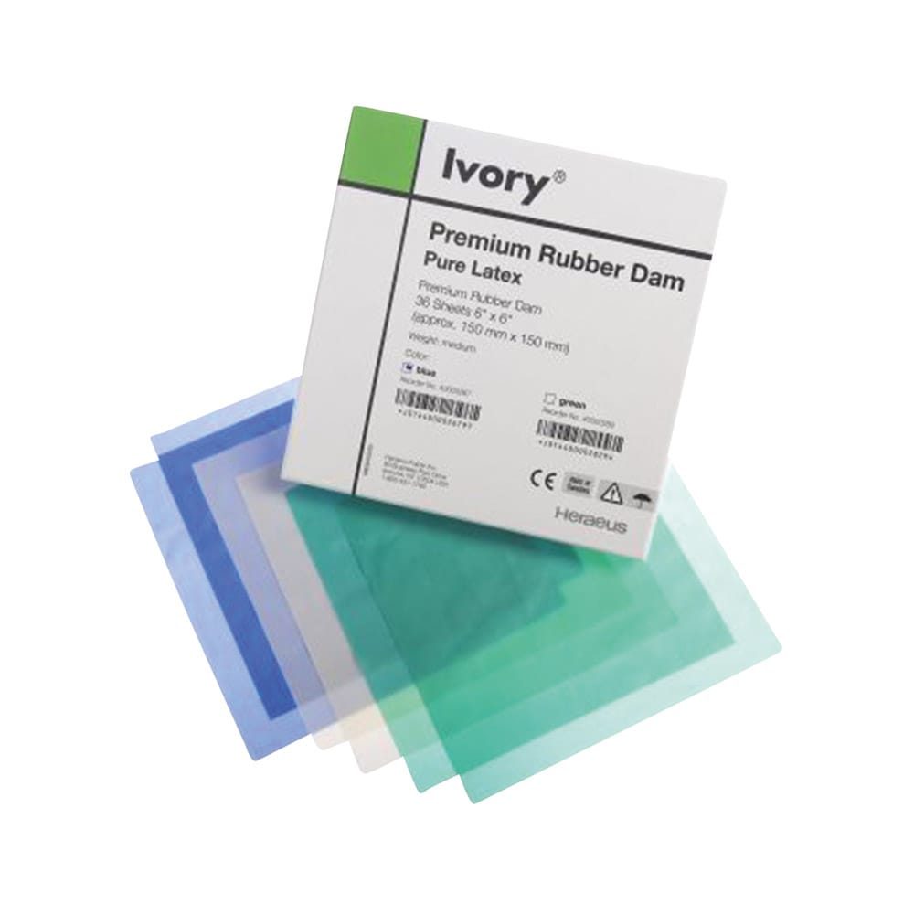 Ivory Rubber Dam Non Latex 6x6 med. 15St