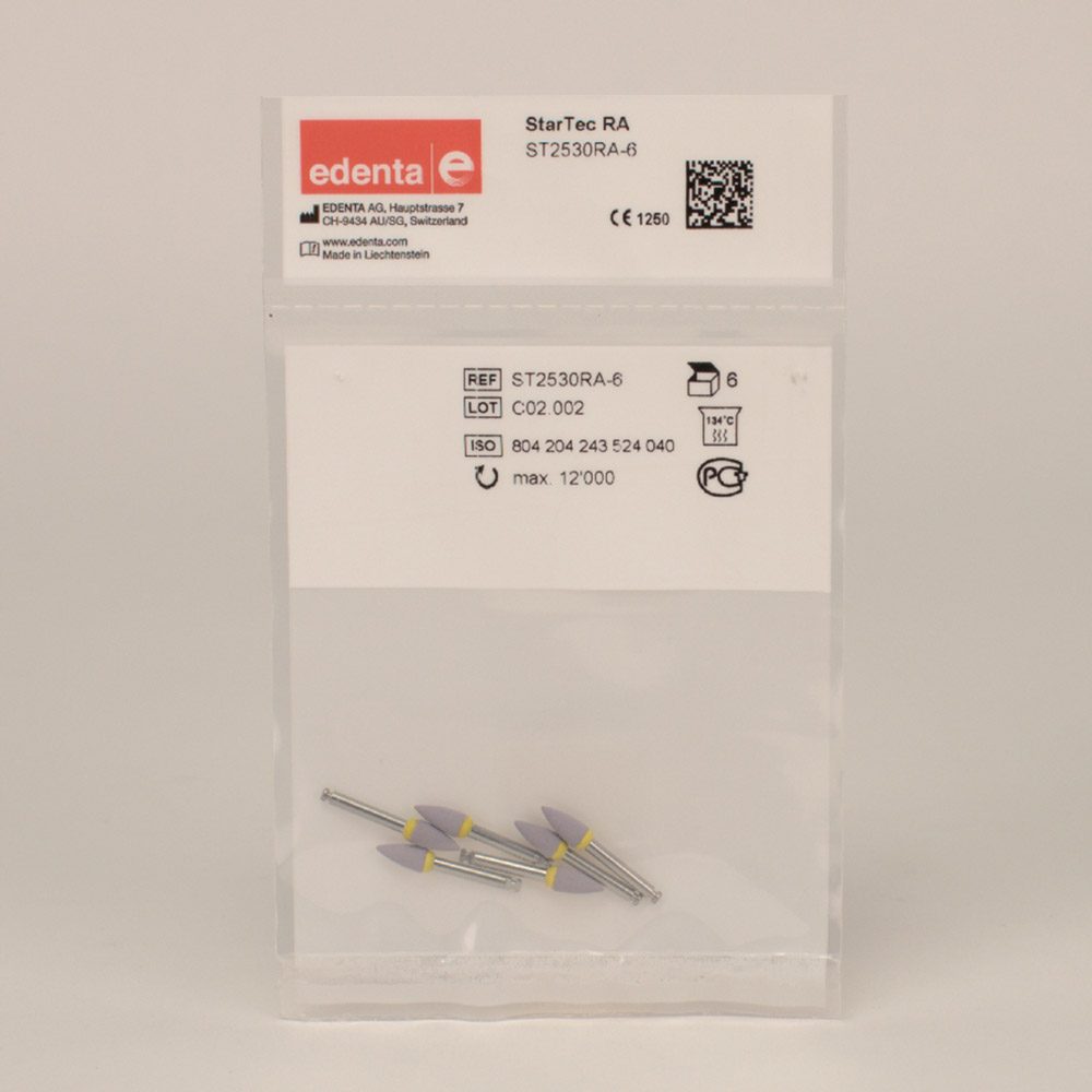 StarTec Polierer lila/mittel Spitze 6St