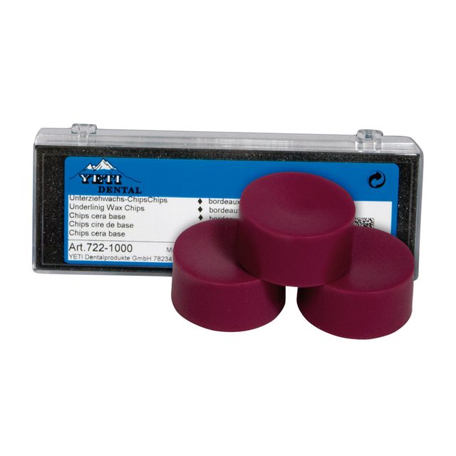 Unterziehwachs-Chips bordeaux 20 g, 3 Stück