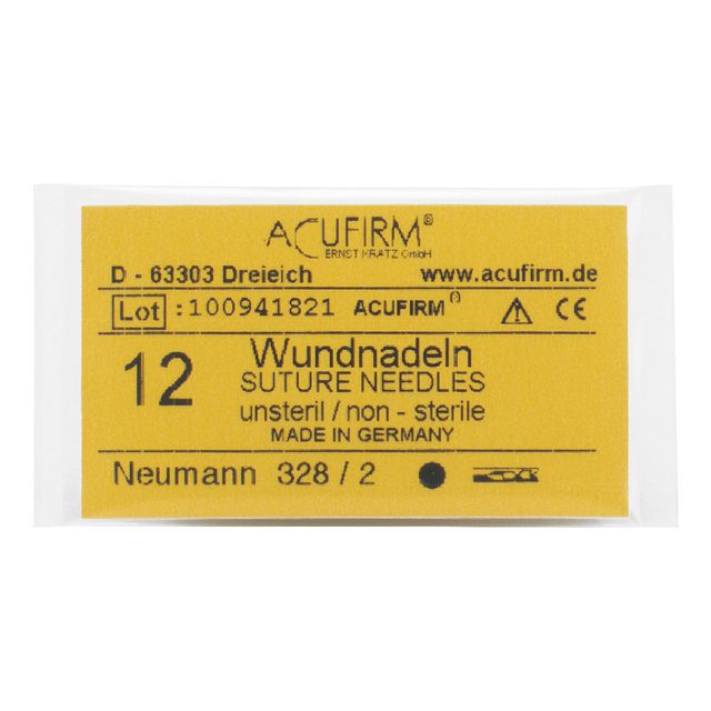 Wundnadeln Acufirm Neumann 328/2, 12 Stück