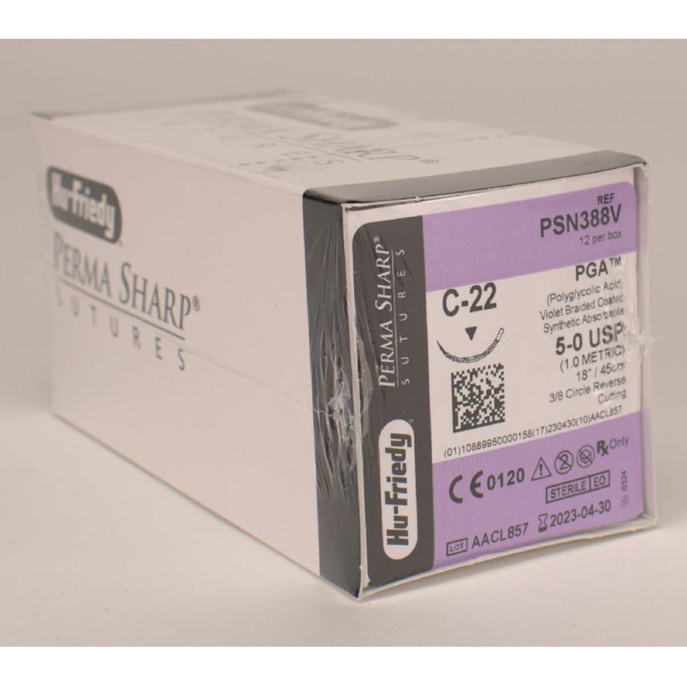 Nahtmaterial PGA 5-0 PSN388V Dtz