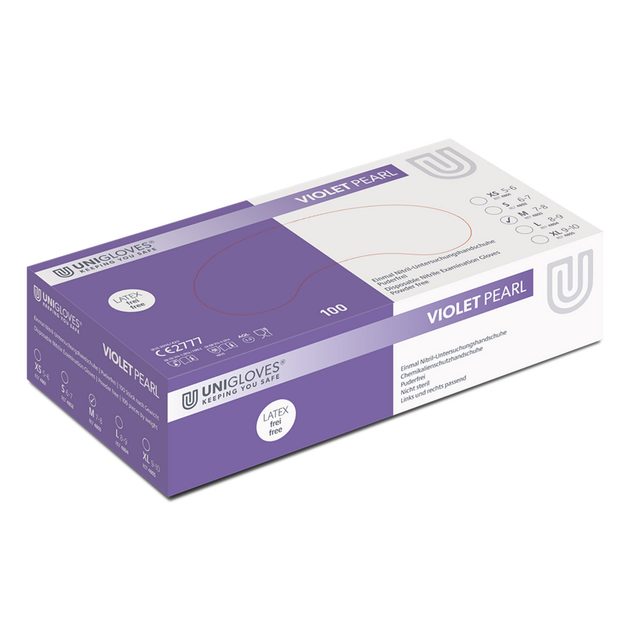 Nitril Violet Pearl  L 8-9 10x100St