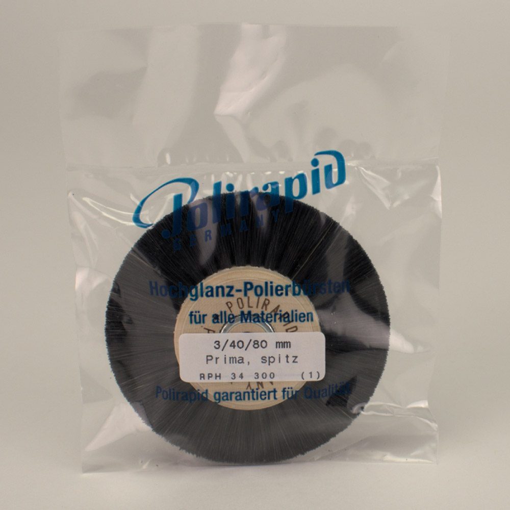 Polierbü.PRIMA spitz HK 3/D.40/80mm St