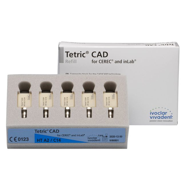 Tetric CAD CEREC/inLab HT A2 C14, 5 Stück
