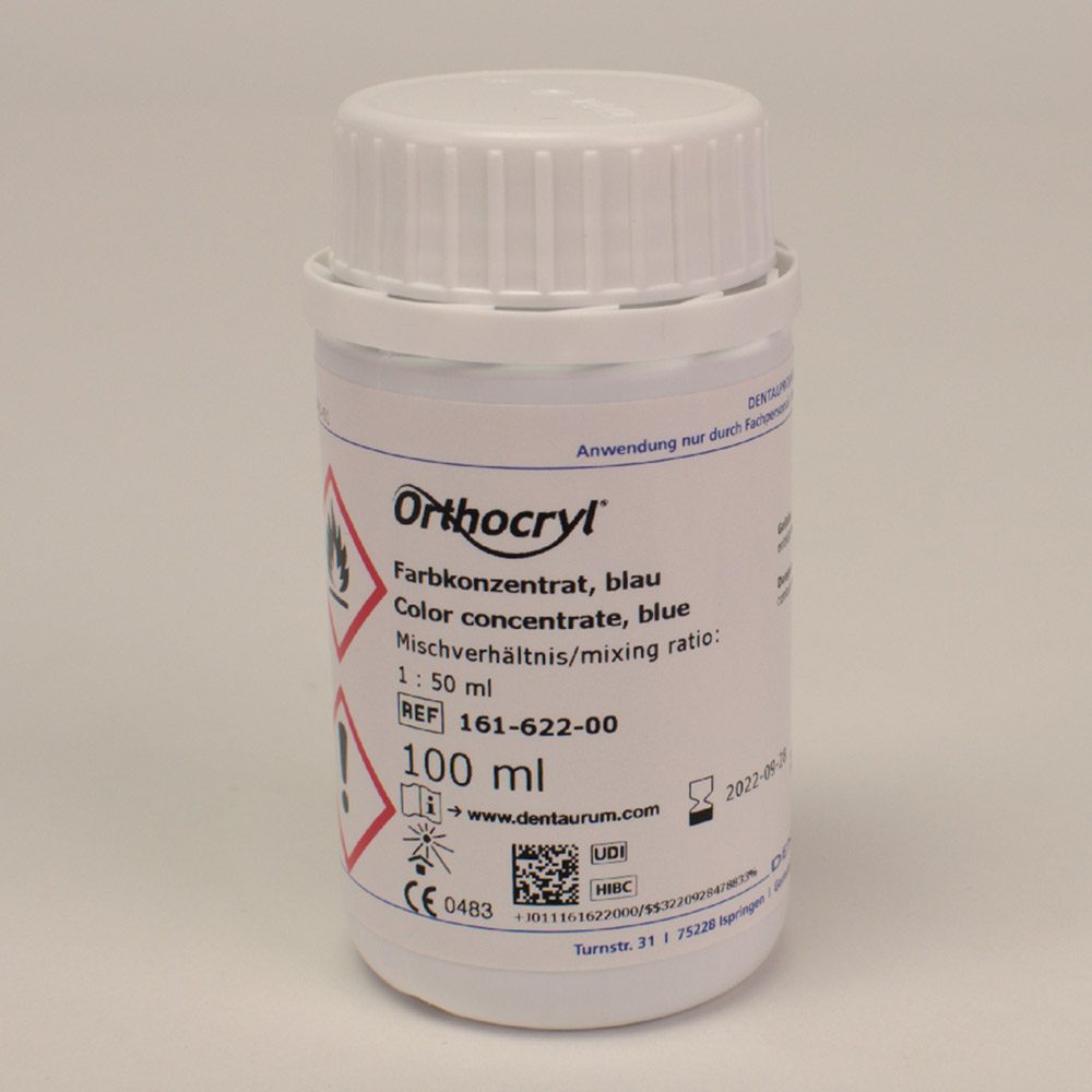 Orthocryl Farbkonzentrat blau, 100 ml