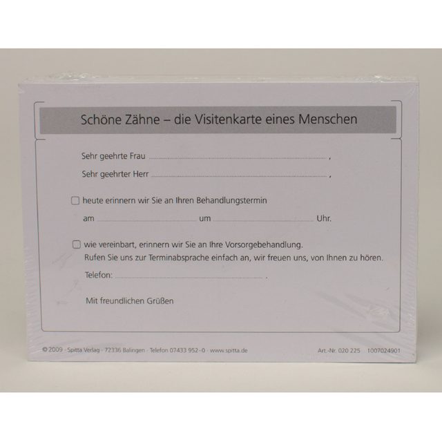 Formular Recallkarte A6 100St
