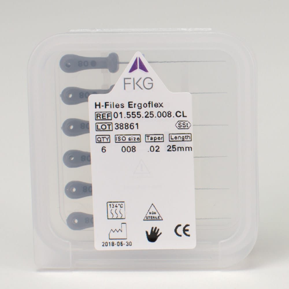 H-Feile Ergoflex 555-08 25mm  6St