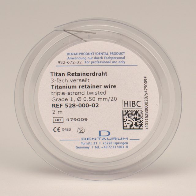 Titan Retainerdraht 0,5mm/20 2M Rl