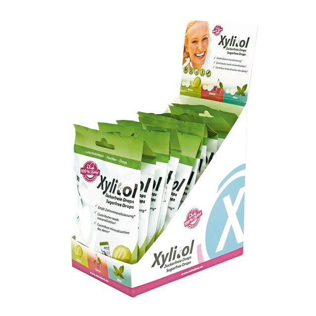 Xylitol Drops melone Display  12St