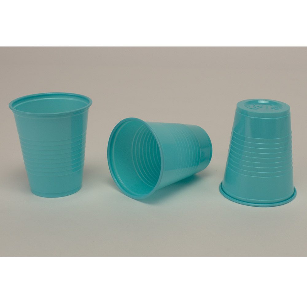 Mundspülbecher blau 1000St Krt