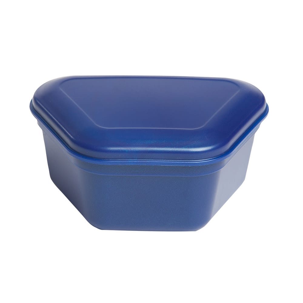 Prothesen-Box dunkelblau 12St