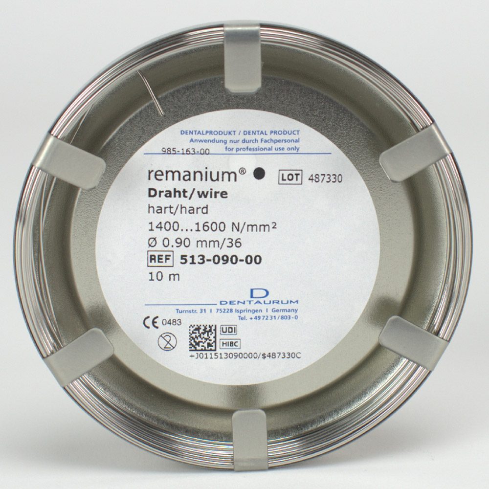 Remanium Draht hart 0,90mm 10mtr