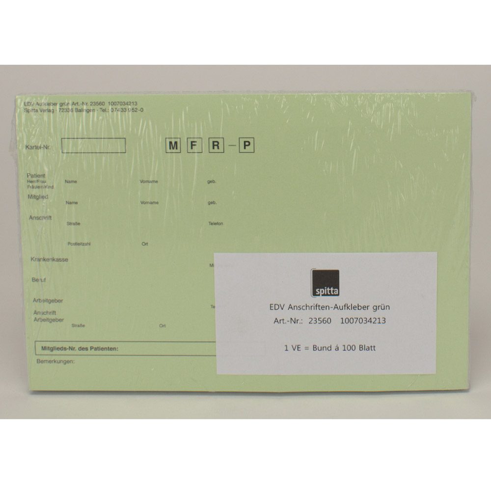 Anschriftaufkleber grün 560 100St