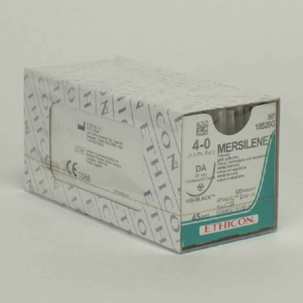 Mersilene grün 4-0/1,5 DA Black Dtz