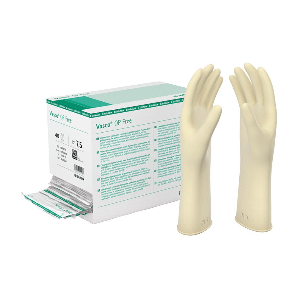 Vasco OP Free Handschuhe steril Gr.7, 40 Paar